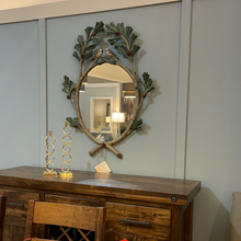 Load image into Gallery viewer, 1180 CHICKADEES IN PINE BOUGHS MIRROR