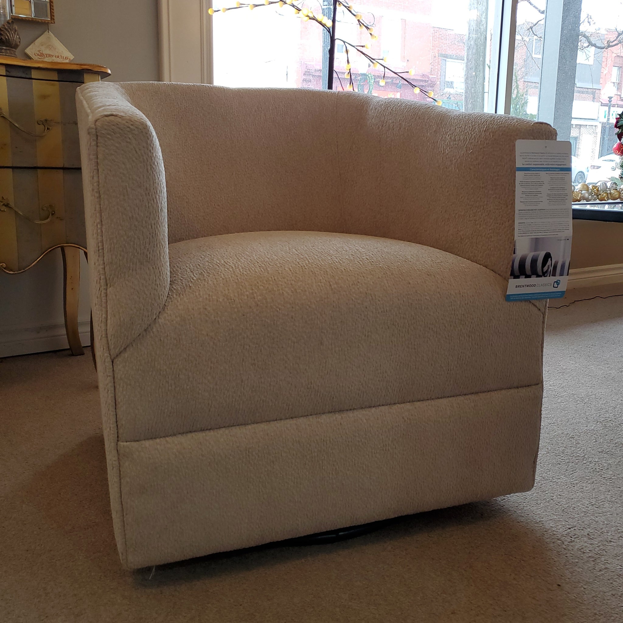Desmond swivel chair by Brentwood – Stouffville Fine Furniture
