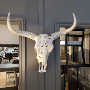 STA525 White Bull Wall Art by Renwil