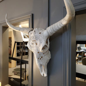 STA525 White Bull Wall Art by Renwil