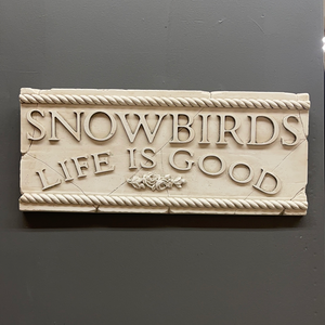 Snowbirds Ceramic Wall Art